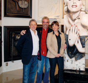 Jo and Andy of J&A Fine Art with Bill Mack